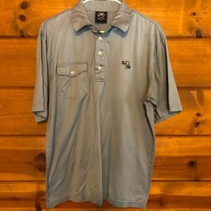 Grey bay hill half button down